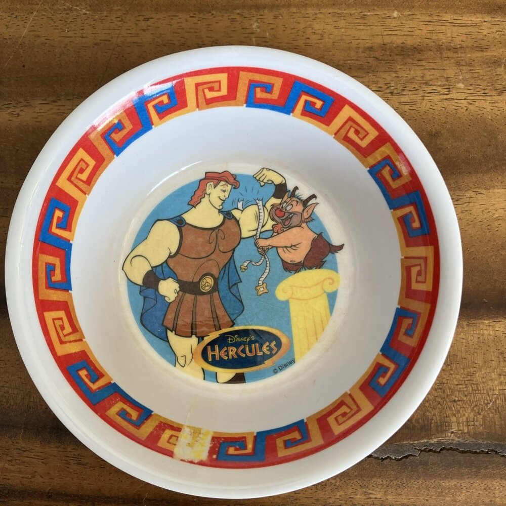 Vintage Home Presence Disney Hercules Plastic Children’s Bowl
